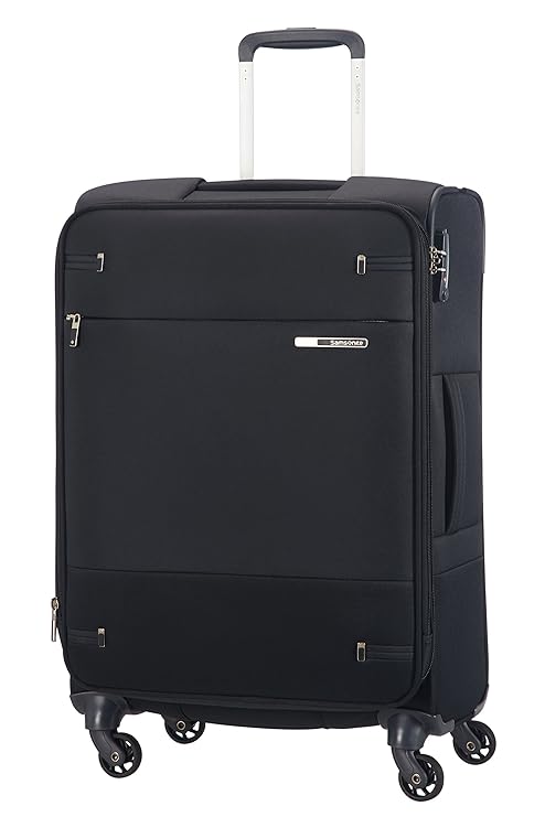 SAMSONITE Base Boost - Spinner 66 Erweiterbar Koffer, 66 cm, 73.5 Liter, Schwarz (Black)