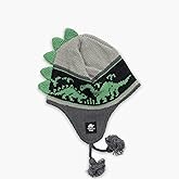 Turtle Fur Kids Boys Dr. Dino Fleece Lined Dinosaur Earflap Beanie