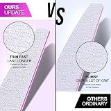 Fandamei 10 Pcs Nail File Set 5 Shapes 100/180 Grit Emery Boards Acrylic Gel view 5
