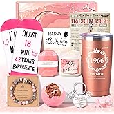 60th Birthday Gifts for Women, Vintage 1966 Fabulous 60th Birthday Gifts for Her, 60 Year Old Bday Decorations for Women, Unique Funny Happy 60 Year Old Bday Gift Ideas for Her Mom Sister Friend Wife