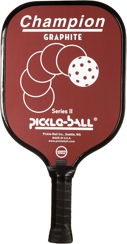 Champion Pickleball Paddle (Red, Thin Grip 4") Pickle