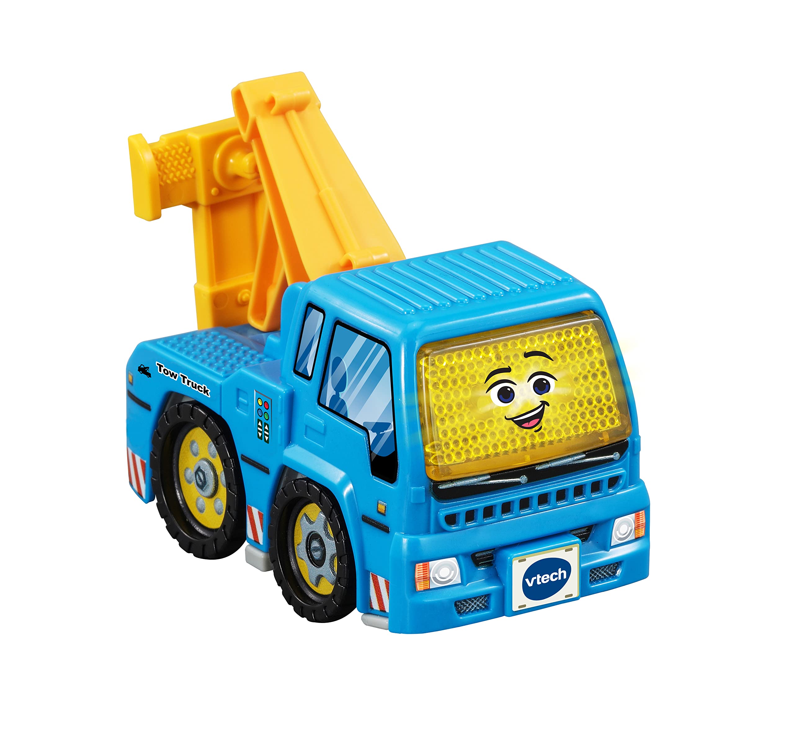 VTech Toot-Toot Drivers Tow Truck, Toy Car for 1 Year Old, Pretend Play Vehicle with Lights & Sounds, Interactive Toddlers Toy 12 Months, 2, 3, 4 +, English Version