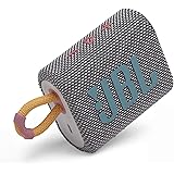 JBL Go 3: Portable Speaker with Bluetooth, Builtin Battery, Waterproof and Dustproof Feature Gray JBLGO3GRYAM