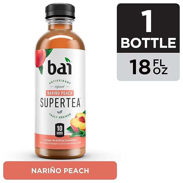 BAI NARINO PEACH TEA, ANTIOXIDANT INFUSED TEA, 18 FL OZ