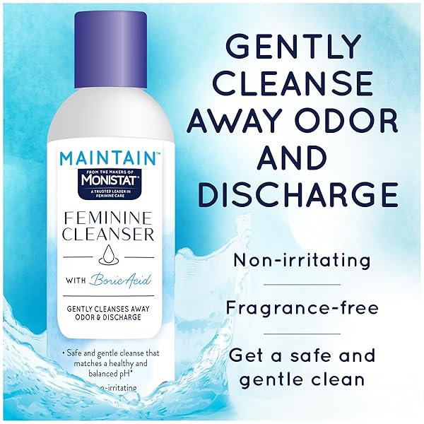 MONISTAT BORIC ACID FEMININE CLEANSER, FRAGRANCE FREE FEMININE WASH, 10 FL OZ, 1 PACK