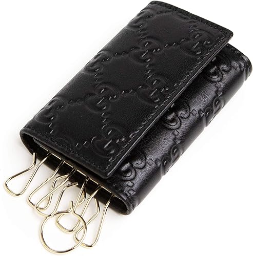 black gucci key pouch