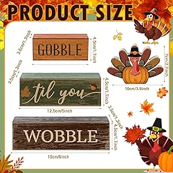 Lineshading 4 Pcs Fall Decorations for Home