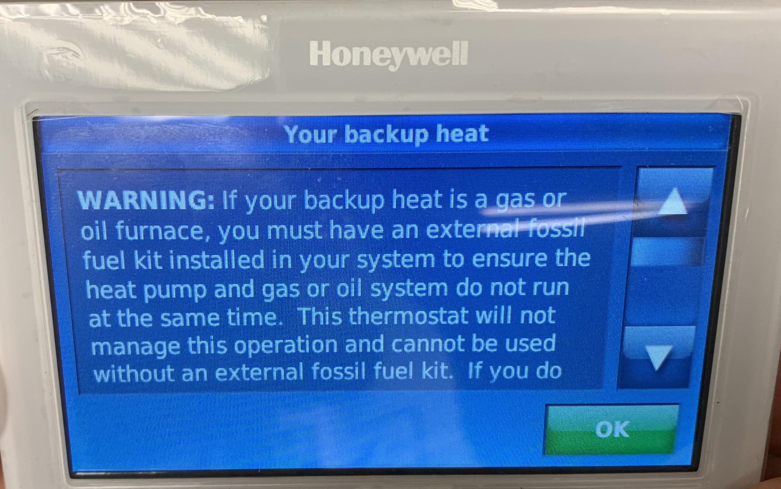 Honeywell TH9320WF5003 Wi-Fi 9000 Color Touch Screen Programmable Thermostat, 3.5 x 4.5 Inch, White, 'Requires C Wire" - View 4