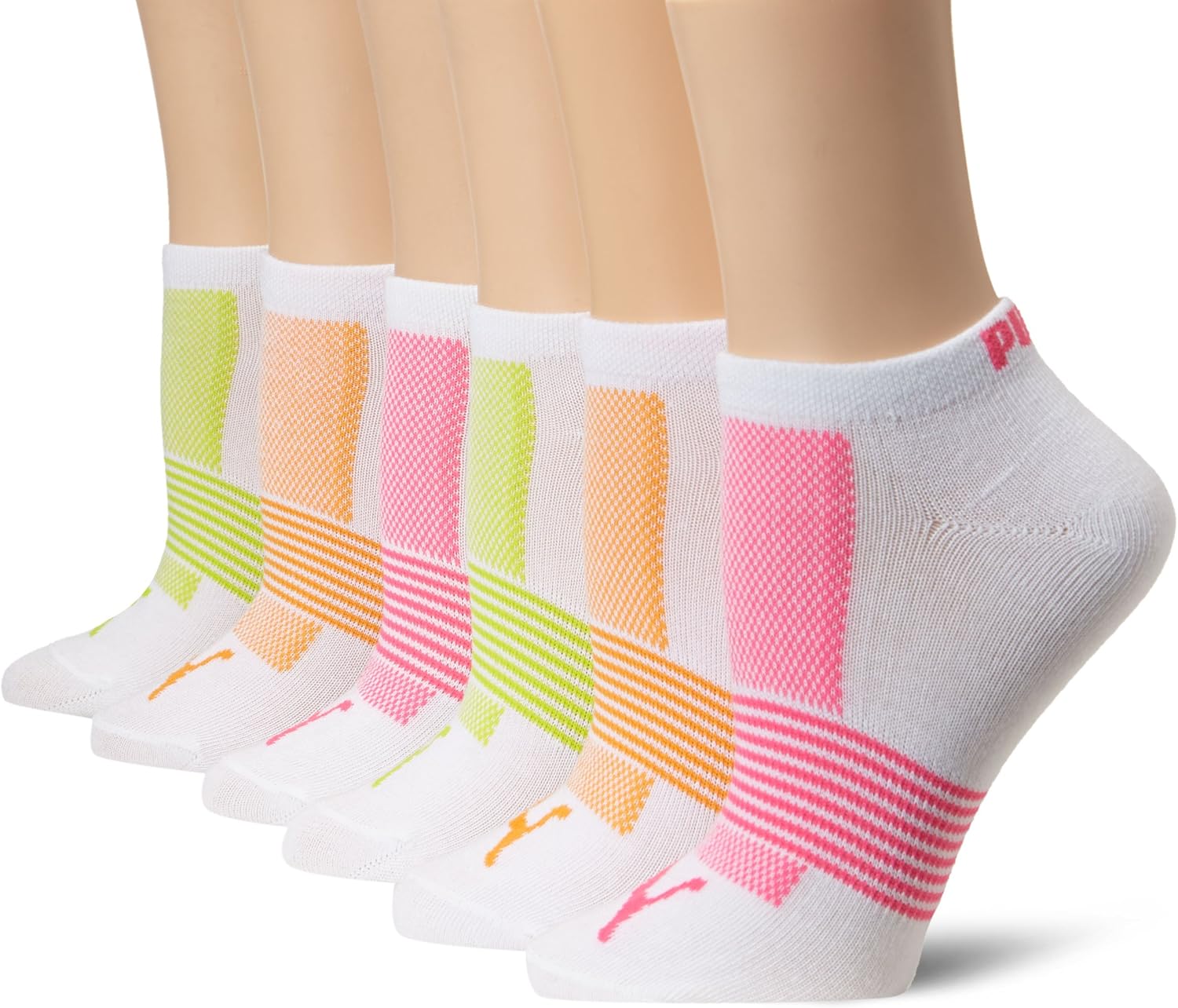 Puma Women's Non-Terry Runner Sock 6-Pack, White, 9-11 at  Women’s Clothing store