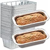 Spare Essentials (65 Pack) 2Lb Foil Bread Pans for Baking, Disposable Bread Pans - Perfect for Baking Banana Bread, Cakes &amp; Meatloaf - 2 Pound Aluminum Pans for Food Serving - 8.5" X 4.5" X 2.5"