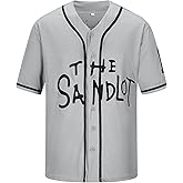 Aolapo 90s Outfit for Men,Sandlot 30 Jersey Rodriguez 30 Squints 5 Yeah-Yeah 11 Short Sleeve Baseball Jerseys for Men Women