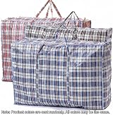 VIROSA Extra Large Laundry Bags Pack of 3 80cm x 60cm Red Black Blue view 2