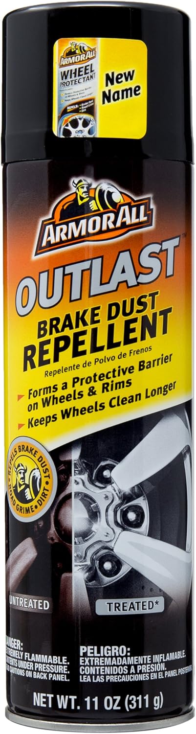 Armor All Car Brake Dust Repellent, Cleaner for Tires, Wheels, and Rims, Outlast, 11 Fl Oz, 18191B: Automotive