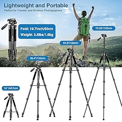 Tripod for Camera, 72" Tall Camera Tripod Monopod