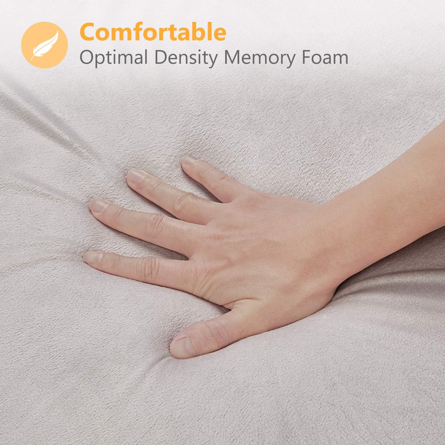 OasisSpace Bed Wedge Pillow, Adjustable 8&12 Inch Folding Memory Foam Sleeping Pillow Incline Cushion System for Legs and Back Pain with Washable Cover - Acid Reflux,Heartburn,Snoring,Reading: Kitchen & Dining