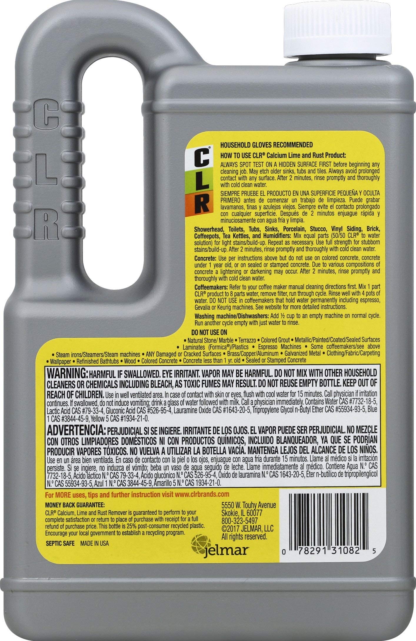 CLR Calcium Lime Rust Remover, Enhanced Formula, 28 Ounce (828 ml