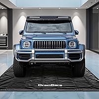DremGara Easy to Clean 7'9"x18' Heavy-Duty PVC Garage Floor Mat with Waterproof Containment Protection for Cars SUVs Trucks P
