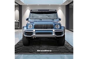 DremGara Easy to Clean 7'9"x18' Heavy-Duty PVC Garage Floor Mat with Waterproof Containment Protection for Cars SUVs Trucks P