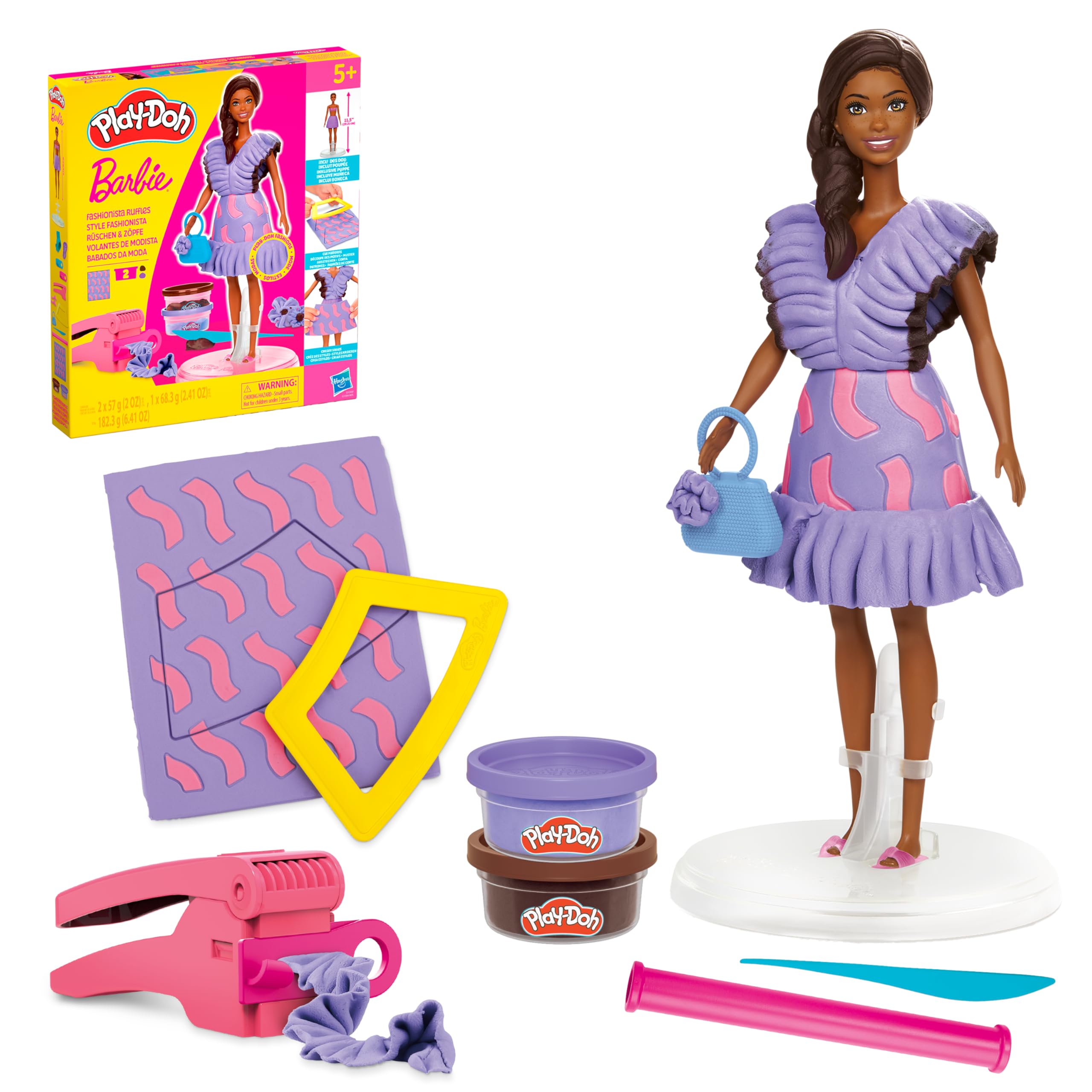 Play-Doh Barbie Fashionista Ruffles Doll Set — image 1