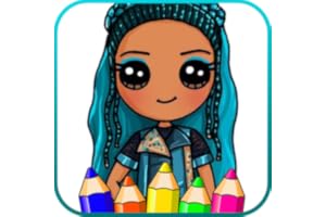 Coloring Game: Descendants Coloring Book