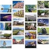 Vintage United States Tennessee Landscape Postcards Pack 20pc/Set | Postcards from Around the World Greeting Cards for Business World Travel Postcard for Mailing Decor Gift