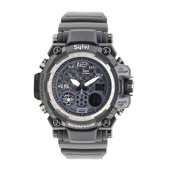 Digital Waterproof Analogue-Digital Dial Mens Watch for Men &boy