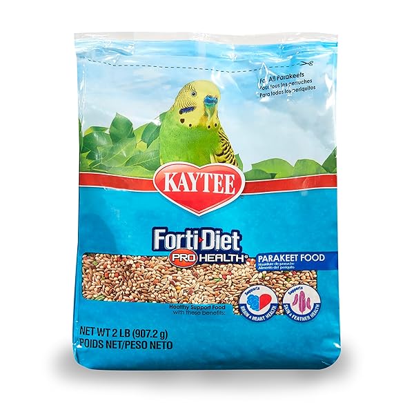 KAYTEE FORTI-DIET PRO HEALTH NOURISH+PROTECT PARAKEET FOOD, COMPREHENSIVE NUTRITION BACKED BY SCIENCE, DIGESTIVE HEALTH, IMMUNE SUPPORT, 2 POUNDS