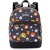 Harry Potter Mini Backpack - 10" Exclusive Woven Small Backpack with Front Pocket | Adjusts to Fit Adults, Teens, Kids