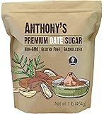 Anthony's Date Sugar, 1 lb, Gluten Free, Non GMO, Vegan, Granulated
