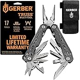 Gerber Gear Truss 17-in-1 EDC Needle Nose Pliers Multi tool - includes Pocket Knife, Screwdriver, and Bottle Opener Accessori