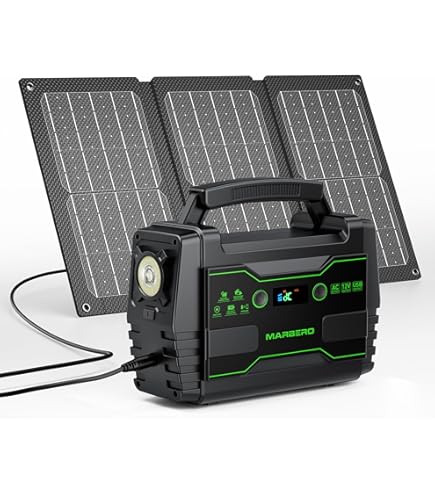 Amazon.com : MARBERO 222Wh Portable Power Station 200W Solar