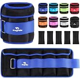 Fragraim Adjustable Ankle Weights 1-3/4/5/6/8/10/12/15/20 LBS Pair with Removable Weight for Jogging, Gymnastics, Aerobics, Physical Therapy