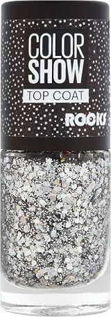 Maybelline Color Show Nail Polish 90 Crystal Rocks Pink Glitter 0.4 fl oz