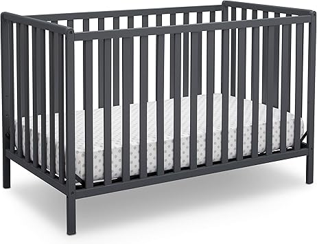 charcoal grey crib