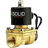 3/4" Brass Electric Solenoid Valve 12VDC N.C. Air Water Fuel VITON