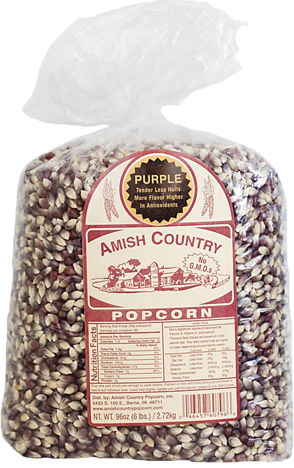 Amish Country Popcorn 6 Lb Purple eBay
