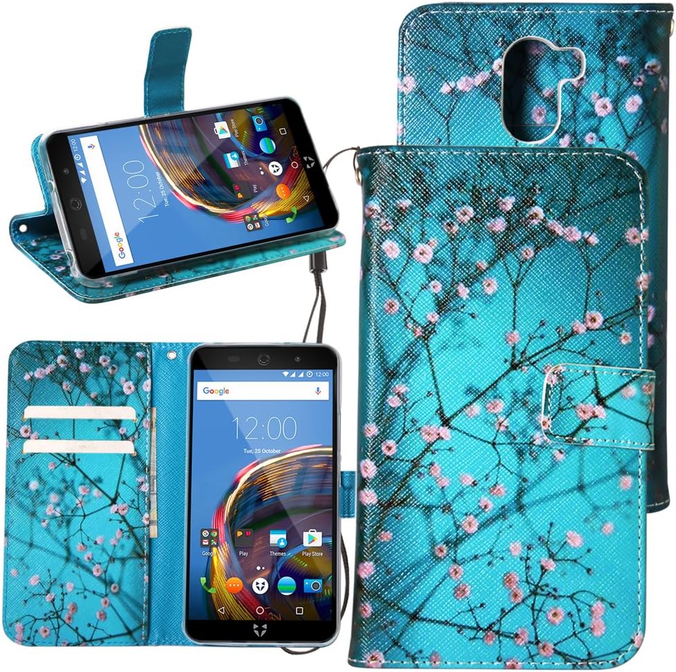 Cmid Swift 2 Case, Swift 2 Plus Case, PU Leather Wallet Case Flip Book Style Protective Cover with [Card Slot][Magnetic Closure][Kickstand][Wrist Strap] for Wileyfox Swift 2/Swift 2 Plus 5.0" (A-02)