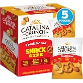 Catalina Crunch Protein Snack Mix, Traditional, 1.23 oz, 5 Count | 10g Protein, 2g Sugar per Snack Size Pouch, Good Source of Fiber, Gluten Free
