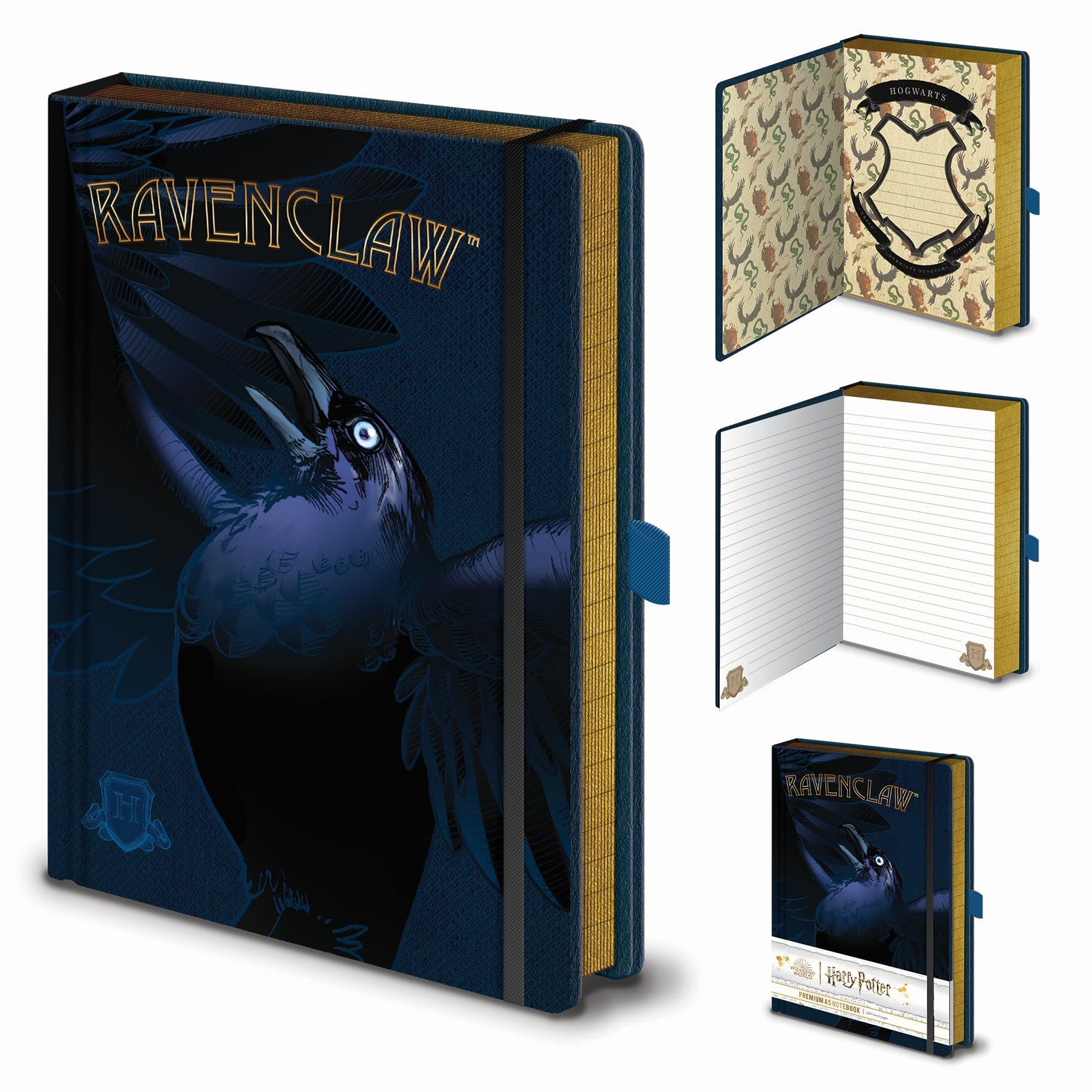 HARRY POTTER Ravenclaw House A5 Notebook - Official Merchandise