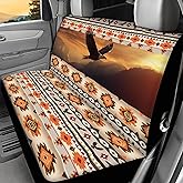 WELLFLYHOM Aztec Eagle Car Seat Cover Rear Bench Seat Covers for Truck SUV Native Tribal Universal Fit Car Accessories Auto Bench Seat Cover