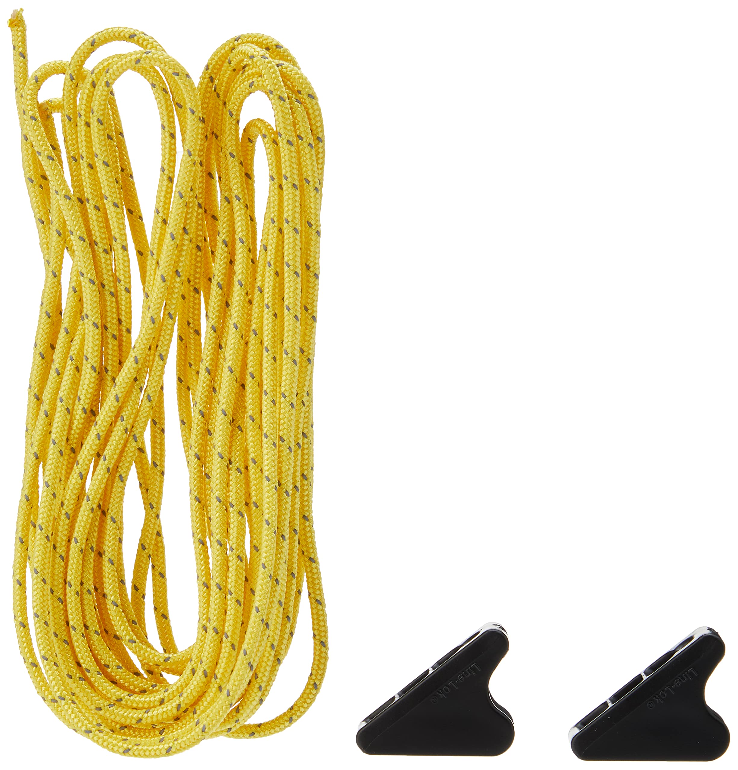 Yellow ReflectiveGuylines and Cordlocks/Cam - 2.3 M legnth