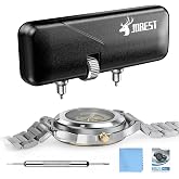 JOREST Watch Battery Replacement Tool Kit, Watch Back Removal, Adjustable Watch Wrench, Rotary Opener, Cover Remover for Watch Repair, Case Spanner for Watch Opening, Caseback wrench, Spring Bar Tool
