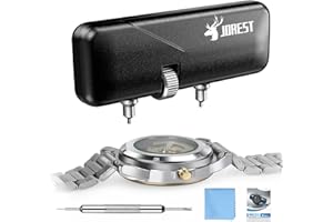 JOREST Watch Battery Replacement Tool Kit, Watch Back Removal, Adjustable Watch Wrench, Rotary Opener, Cover Remover for Watch Repair, Case Spanner for Watch Opening, Caseback wrench, Spring Bar Tool
