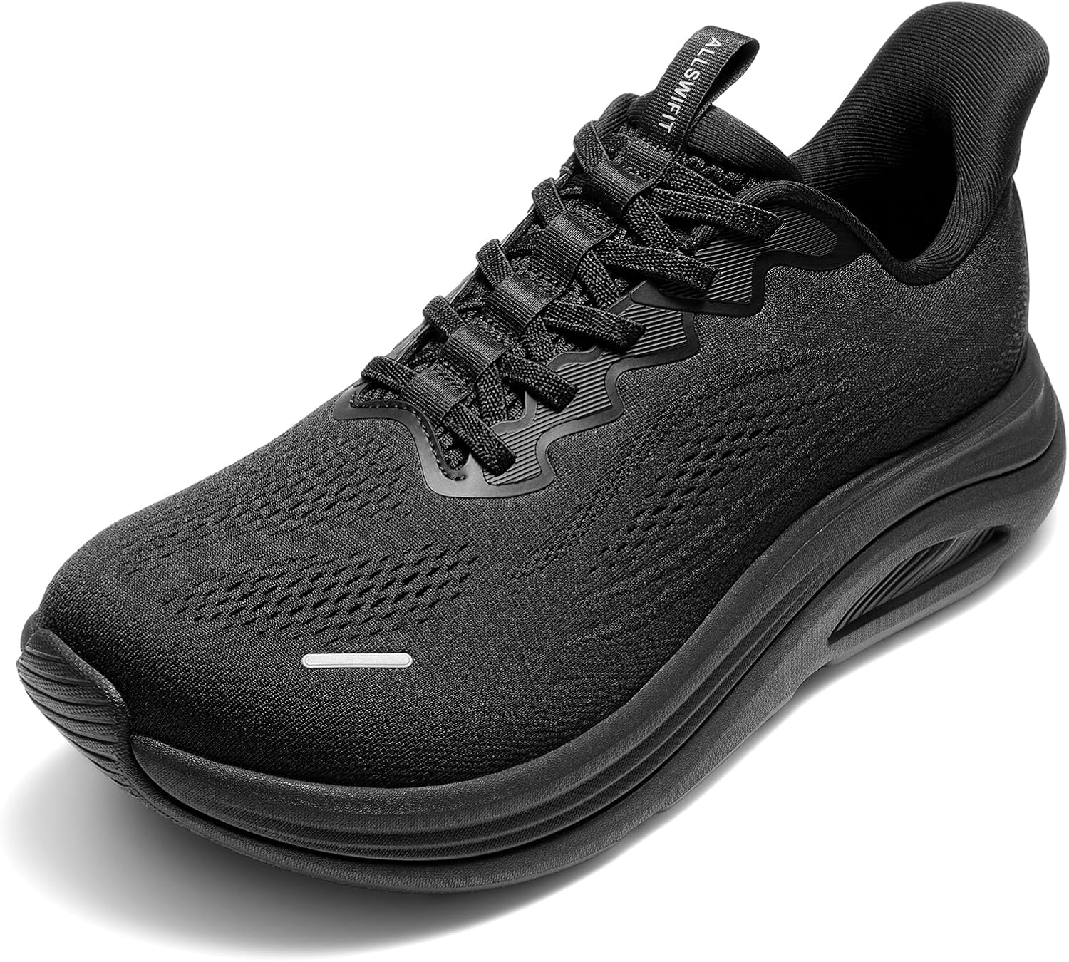ALLSWIFIT Men's Slip On Wide Toe Box Walking Shoes Hands-Free Barefoot Cushion Running Tennis Arch Support Gym Workout Athletic Fashion Sneakers StediCloud
