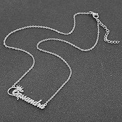 Custom Silver Name Necklace Personalized for