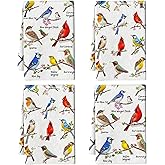 Birds on Branch Kitchen Towels Decorative Set of 4, Absorbent Cardinal Hummingbird Dish Towels for Cooking Baking, Bird Gifts for Bird Lovers Women, Hand & Tea Towel for Kitchen Bar Christmas Decor