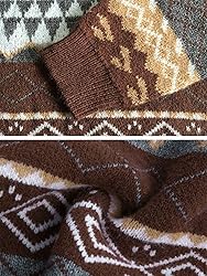 Argyle Striped Sweater Women Y2k Patchwork Vintage