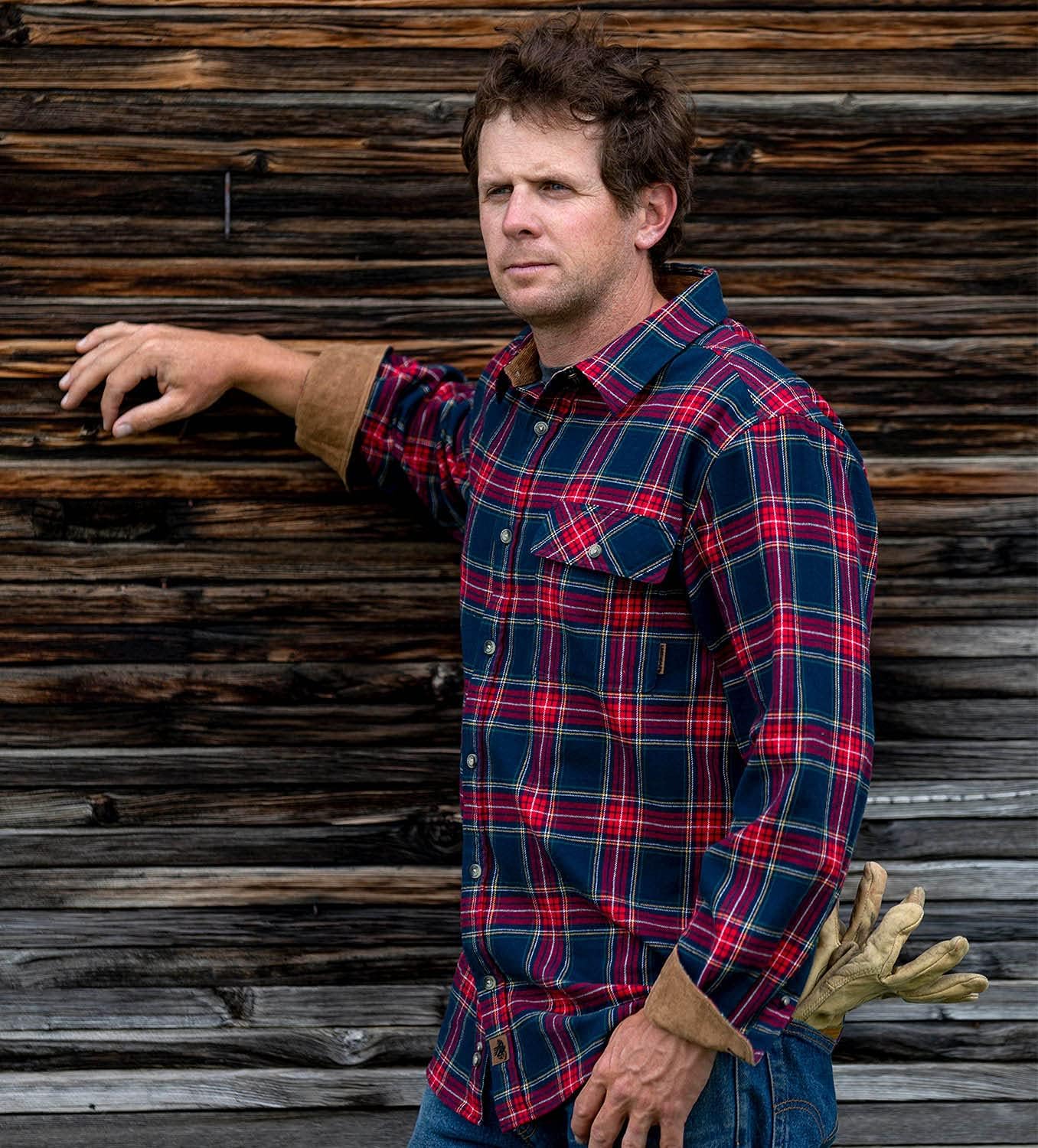 Legendary Whitetails Men's Buck Camp Flannel Shirt: Clothing