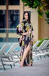 Na'Rak Women's Kimono Robe, Yukata Style Long Soft
