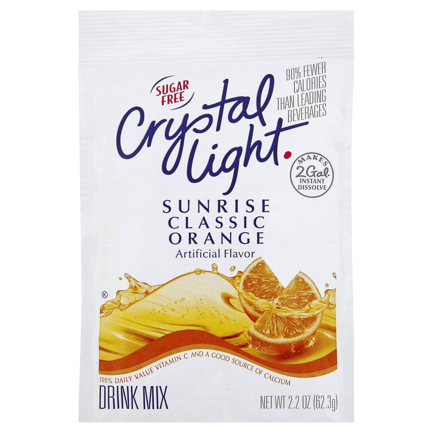 Crystal Light Sunrise Orange Drink Mix, Makes 2 Gallons